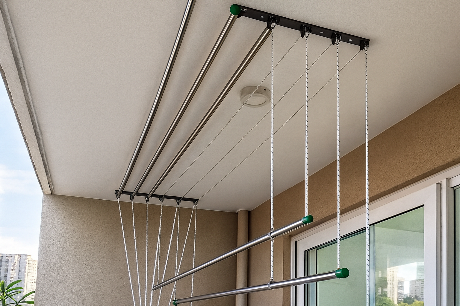 Ceiling cloth hangers and drying racks installation in Hyderabad